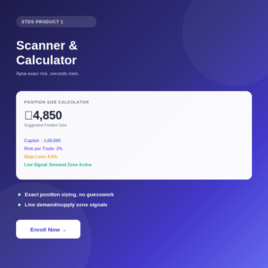 STDS Scanner & Calculator — Monthly Plan (Risk Calculator + Stock Scanner)